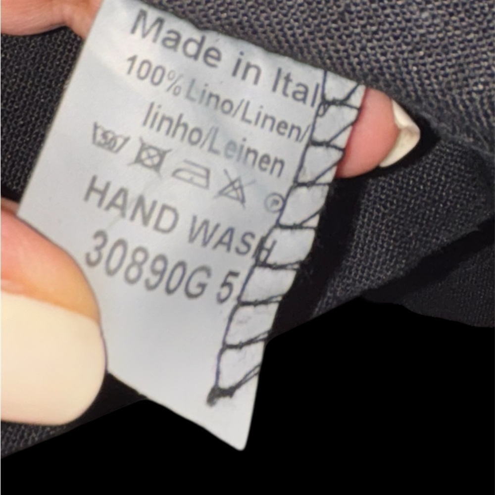 100% linen black blazer - Picture 3 of 5